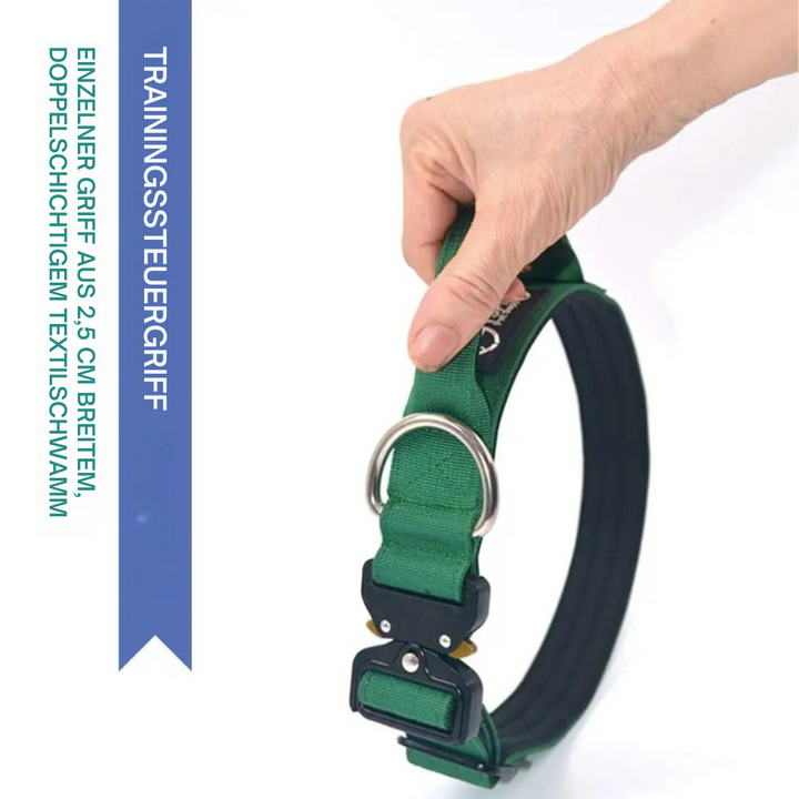 Stornfield Tactical Dog Collar with Metal Buckle & Handle