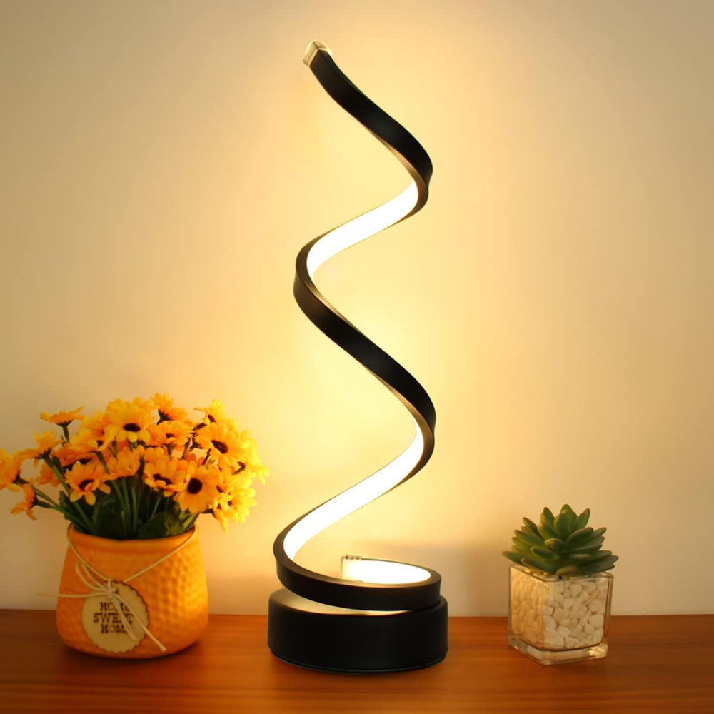 SpiralLight LED Table Lamp With Dimmable Lighting and Touch Control | Stornfield