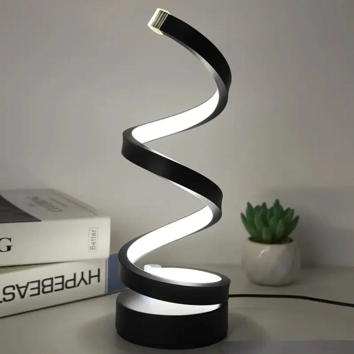 SpiralLight LED Table Lamp With Dimmable Lighting and Touch Control | Stornfield