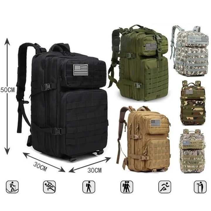 50-Liter-Tactical Backpack for Outdoor and Travel | Stornfield