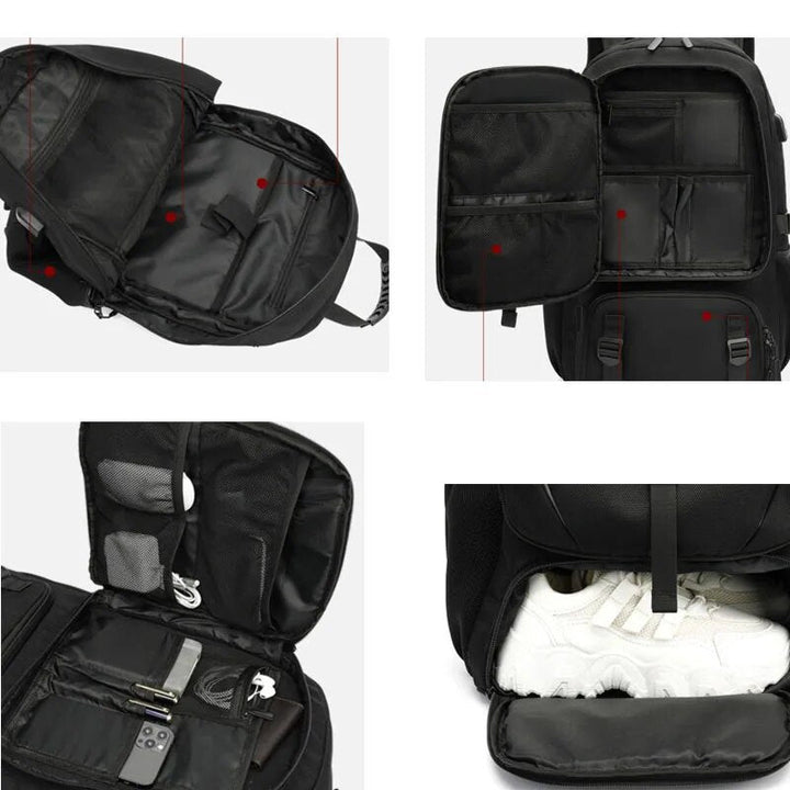Tech Trek Pro 50-80L The Ultimate Backpack With USB Connection | Stornfield