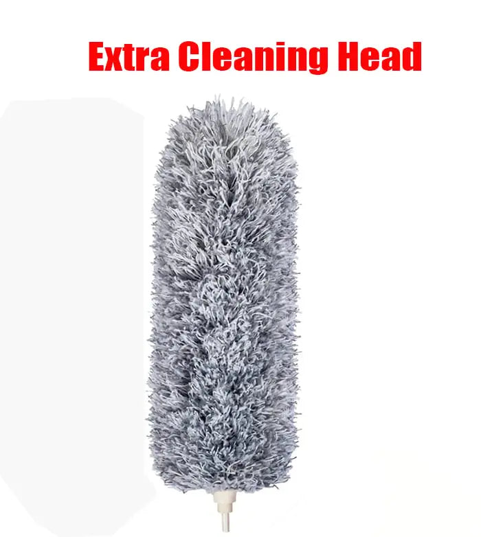 Stornfield | Telescopic dust duster with extra long microfiber head (Free 3 replacement cleaning heads)