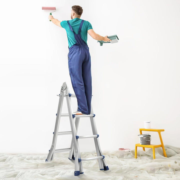 Telescopic ladder Multifunctional ladder 3 in 1 Aluminum ladder | Stornfield