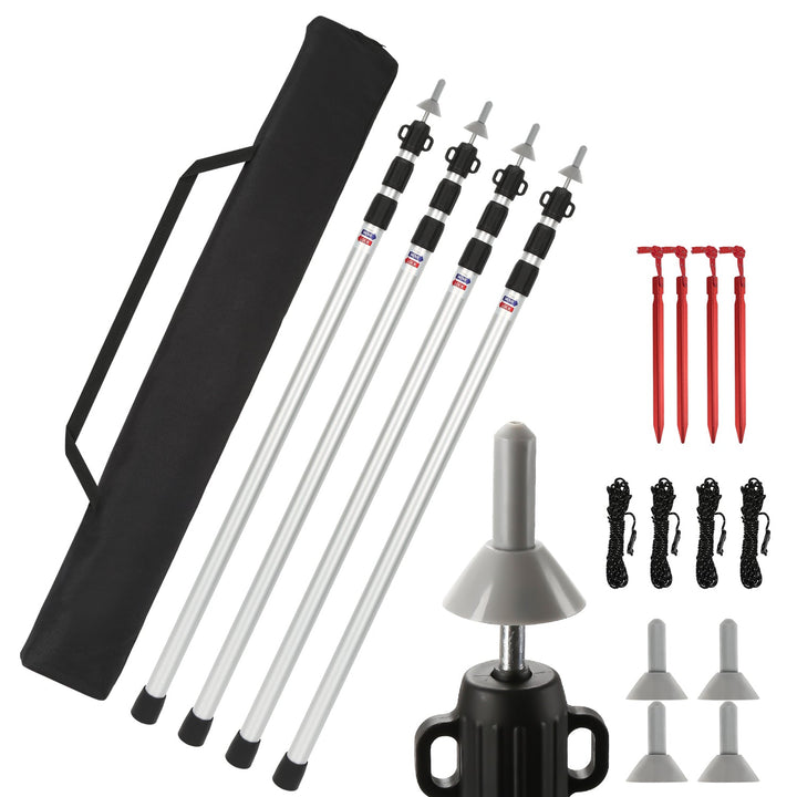 Telescopic pole for tents Adjustable Aluminum | Stornfield