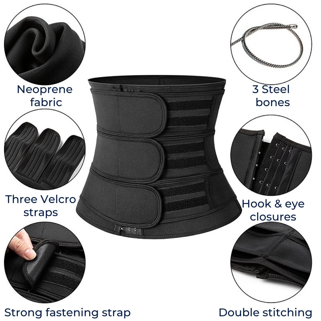 ThermoCore | Waist Trainer – Triple Compression – Breathable Neoprene – Post-Workout and Postpartum Use Stornfield