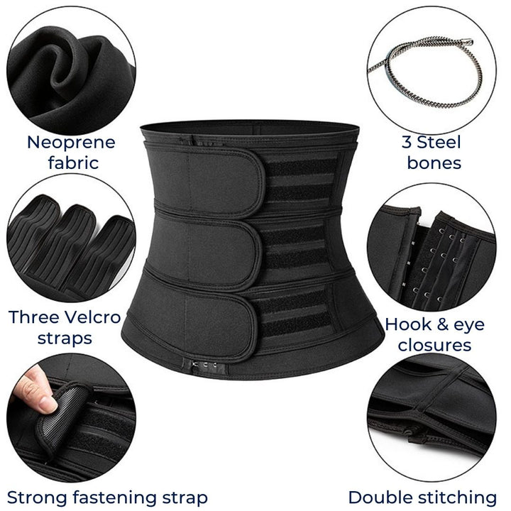 ThermoCore | Waist Trainer – Triple Compression – Breathable Neoprene – Post-Workout and Postpartum Use Stornfield