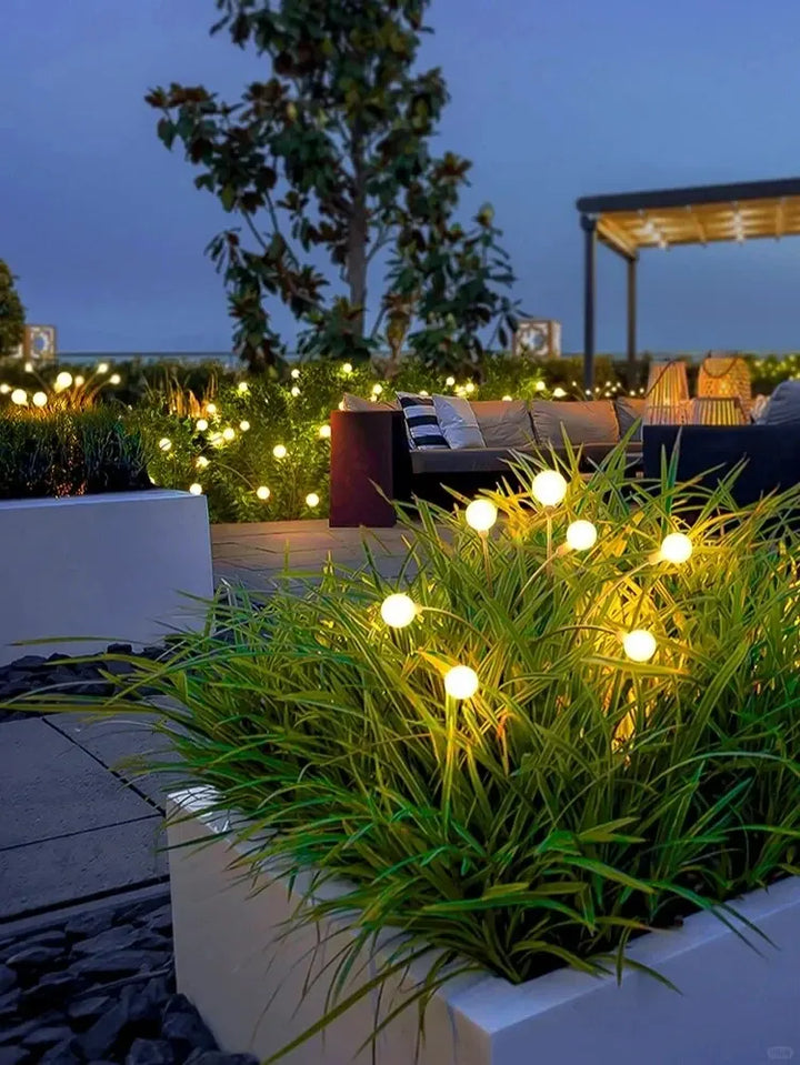 Solar-powered Firefly Garden Light - Three-headed LED Lamp for Outdoors | Stornfield