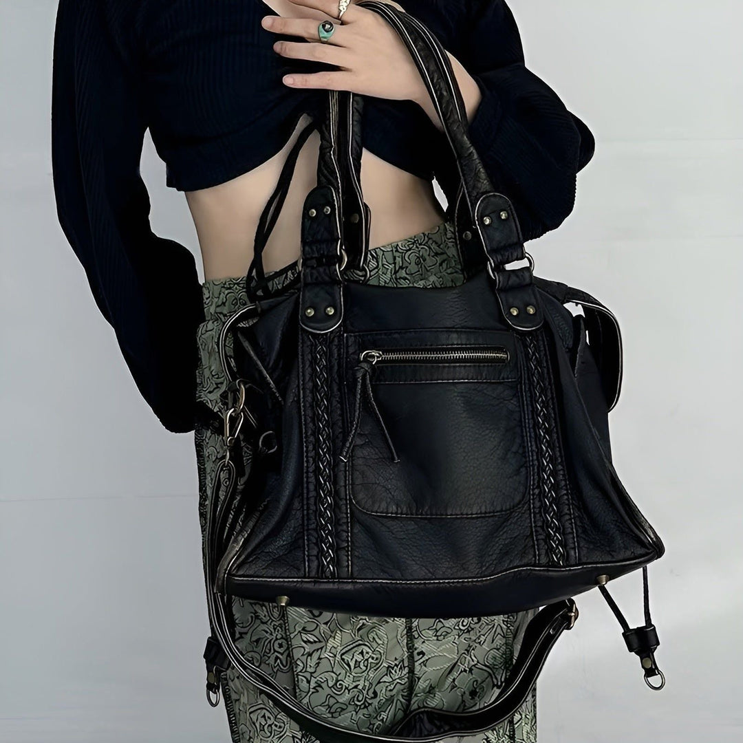 Shoulder bag made of genuine leather – High quality and elegant | Perfect for everyday & office | Stornfield