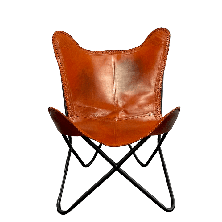 Bat chair made of real leather (available in different colors) | Stornfield