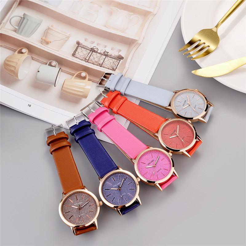 Stornfield | IcoolGadgets High Quality Fashion Womens Ladies Simple Watches Geneva Faux Leather Analog Quartz Wrist Watch clock saat Gift