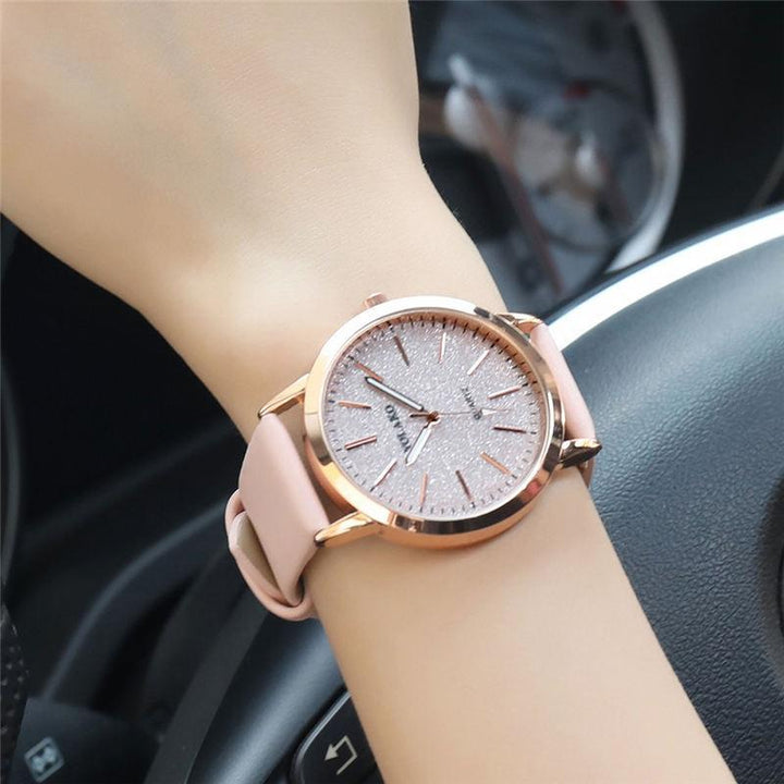 Stornfield | IcoolGadgets High Quality Fashion Womens Ladies Simple Watches Geneva Faux Leather Analog Quartz Wrist Watch clock saat Gift