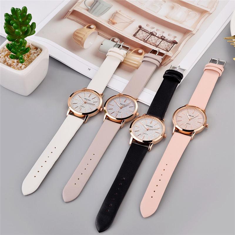 Stornfield | IcoolGadgets High Quality Fashion Womens Ladies Simple Watches Geneva Faux Leather Analog Quartz Wrist Watch clock saat Gift
