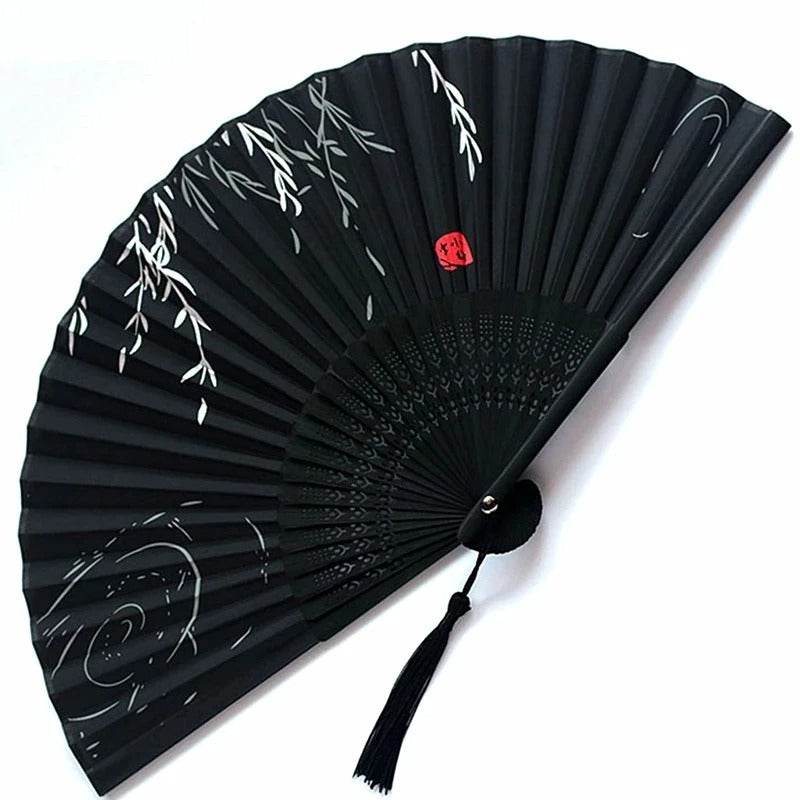 Traditional Japanese Style Floral Hand Fan | Stornfield