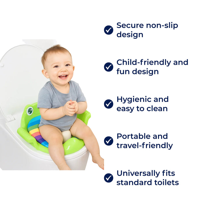 TrainEase | Portable Potty Seat – Secure Non-Slip Design – Easy-Clean Plastic – Compact Travel Solution for Toddler Potty Training Stornfield