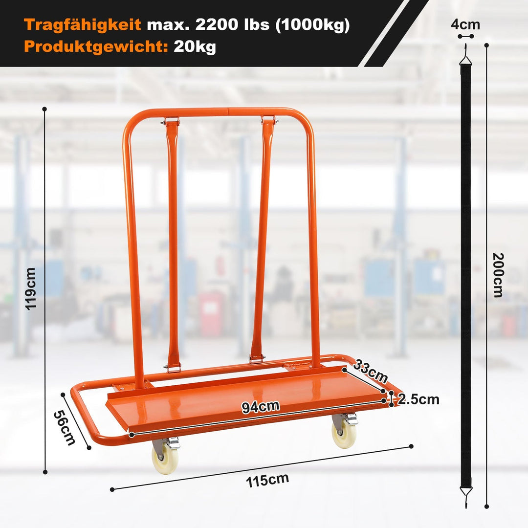 Flatbed cart Transport cart up to 1000kg | Stornfield