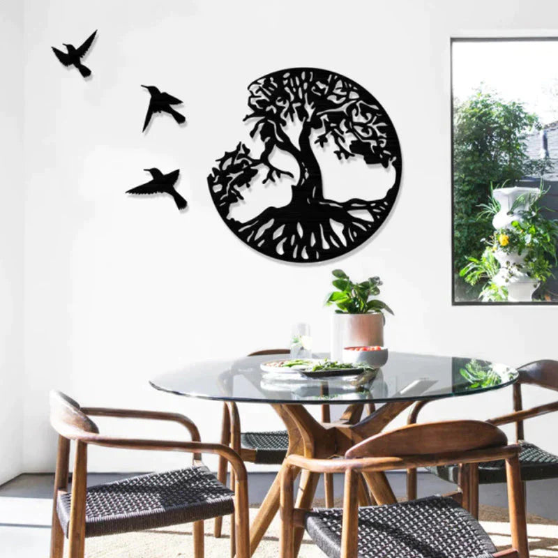 Black Metal Wall Art Home Decor | Stornfield