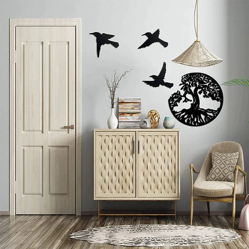 Black Metal Wall Art Home Decor | Stornfield