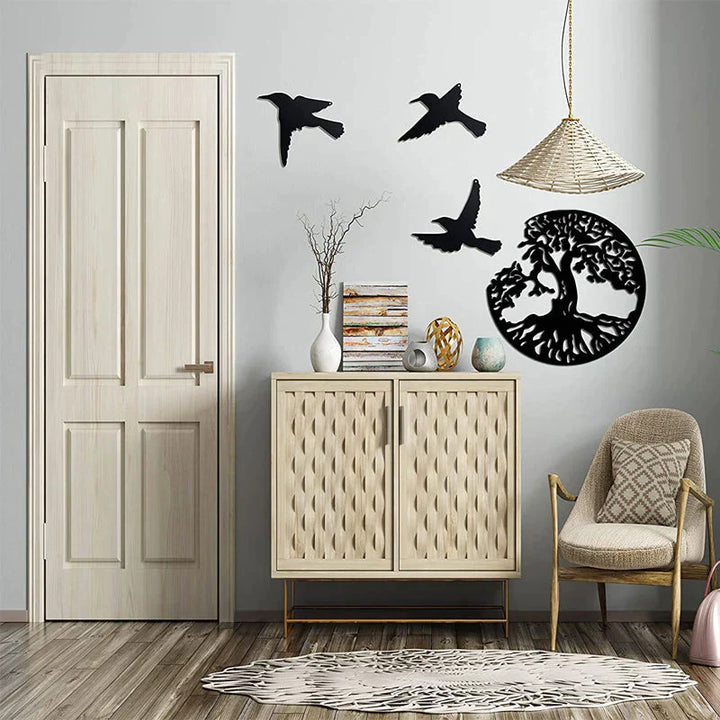 Black Metal Wall Art Home Decor | Stornfield