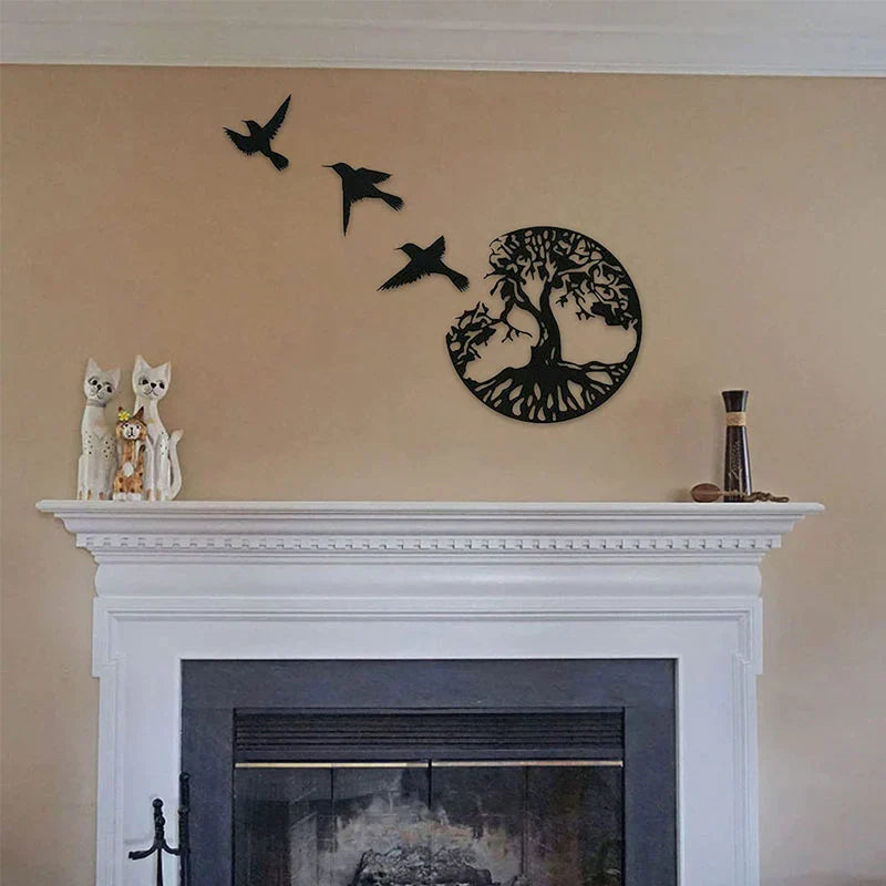 Black Metal Wall Art Home Decor | Stornfield