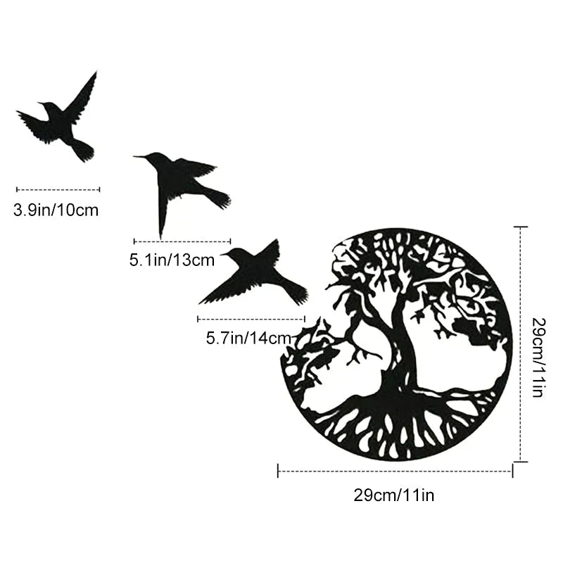 Stornfield | Black Metal Wall Art Home Decor