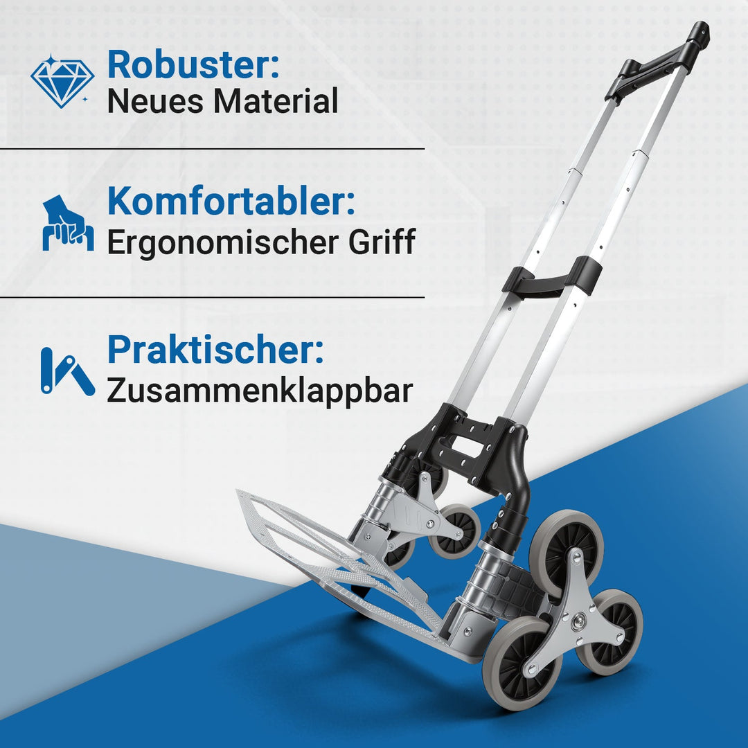 Stair Climber Trolley Foldable Stair Hand Truck up to 75kg | Stornfield