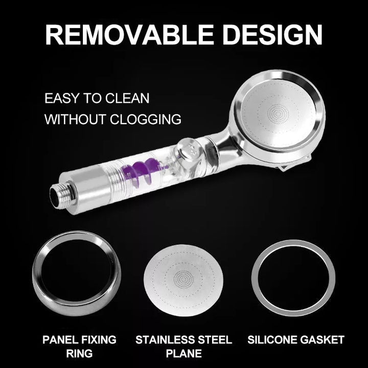 3-Mode Adjustable Turbocharged Shower Head | Stornfield
