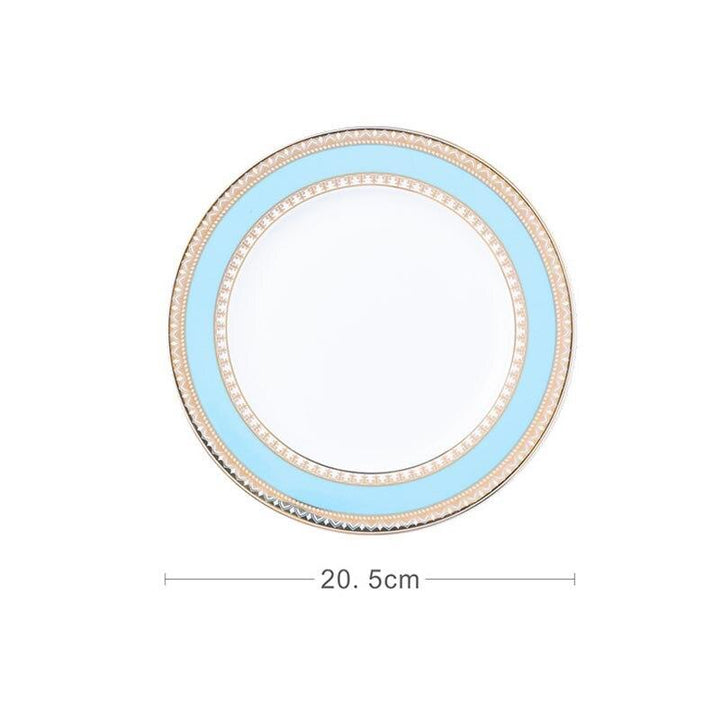 Turquoise 4-piece dinner set Stornfield