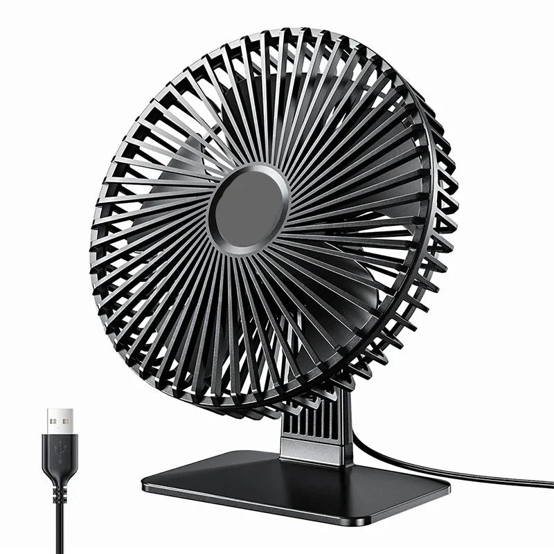 Mira Oscillating USB Fan – Quiet, Compact & 4 Speeds for Desks and Nightstands | Stornfield