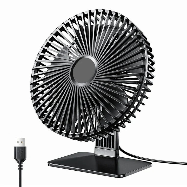 Mira Oscillating USB Fan – Quiet, Compact & 4 Speeds for Desks and Nightstands | Stornfield