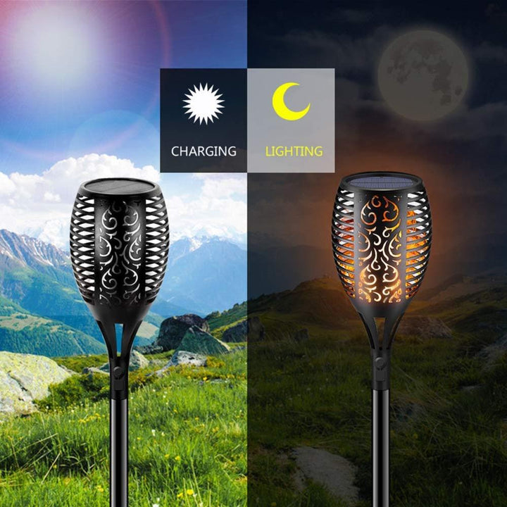 LED Solar Garden Torpedoes Deluxe 96 LED (4 pieces) | Stornfield