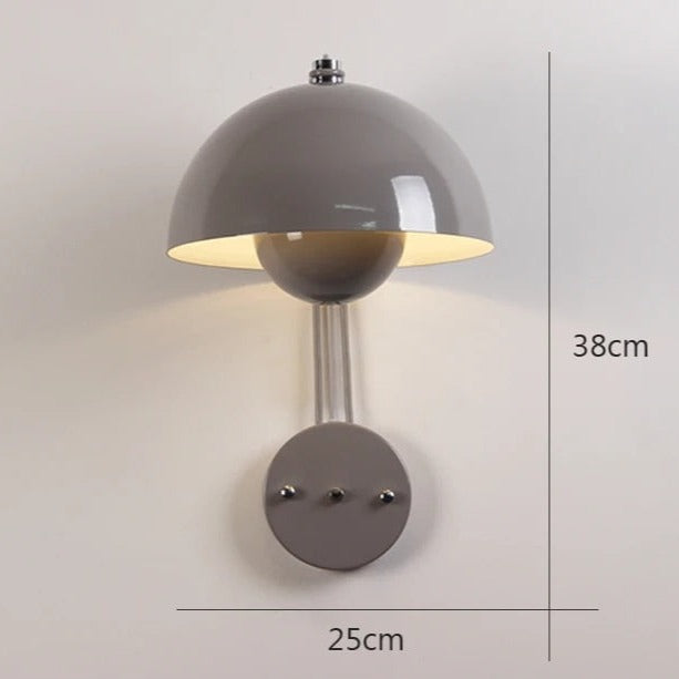Stornfield | Frendorf - Charming Mushroom Wall Lamp for a Cozy and Elegant Glow