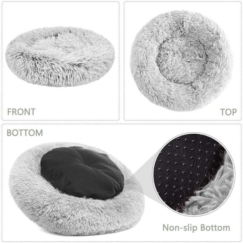 Stornfield | Donut Lit pour Chien en Peluche Calmant pour Chiens Petit à Grand