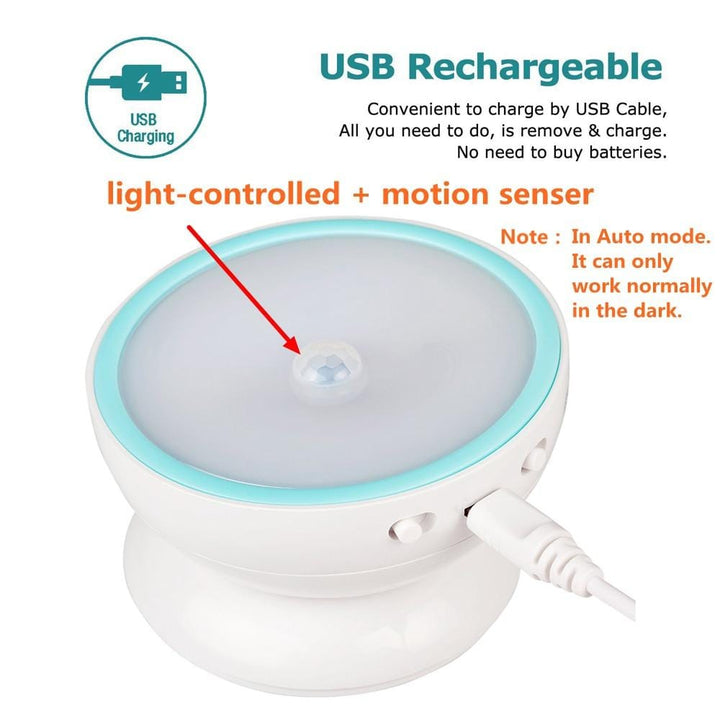 360 Magnetic LED Motion-Sensing Light | Stornfield