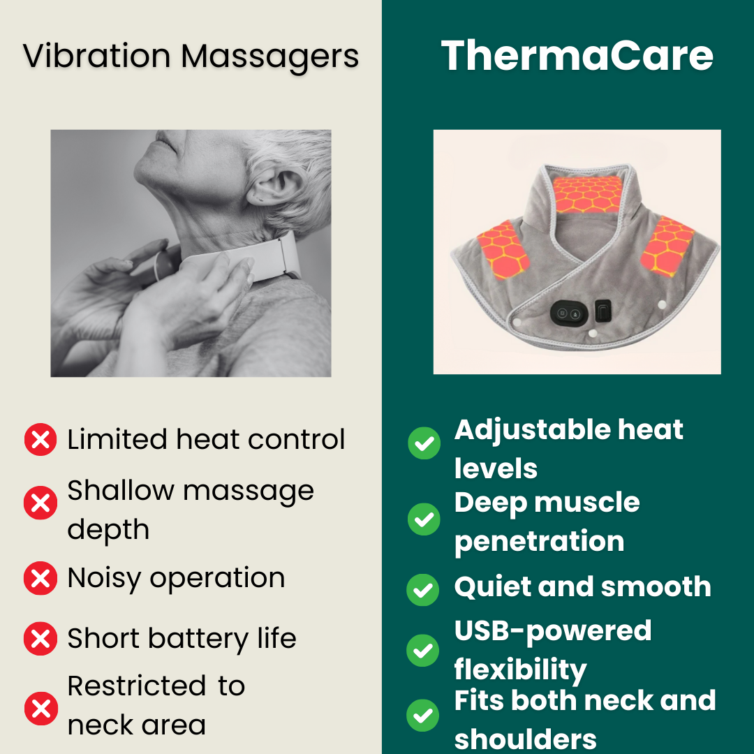 Stornfield | Neck Heating Pad & Massager | Neck and Shoulder Heat for Muscle Relaxation | Adjustable Settings for Stress Relief | Targeted Neck Pain and Relaxation