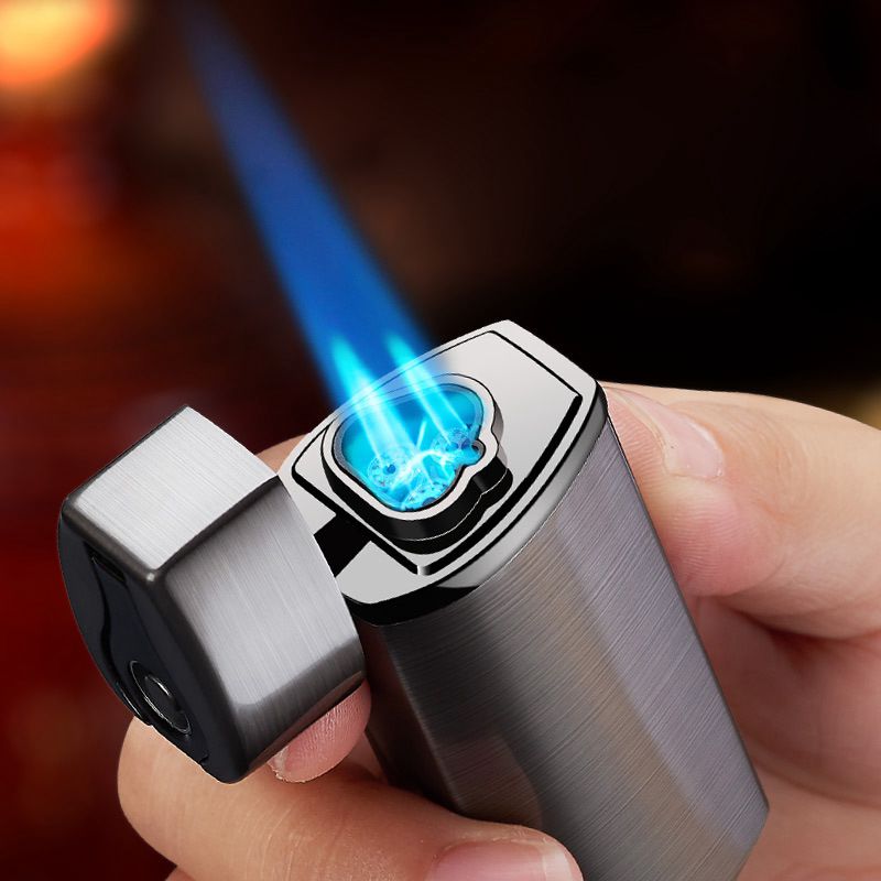 Triple Flame Windproof USB Charging Jet Lighter | Stornfield