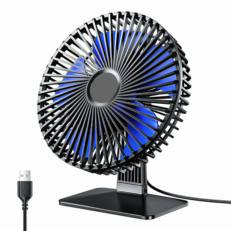 Mira Oscillating USB Fan – Quiet, Compact & 4 Speeds for Desks and Nightstands | Stornfield