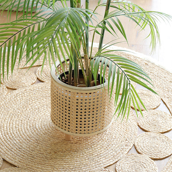 Stornfield | Braided Rattan Planter Stand