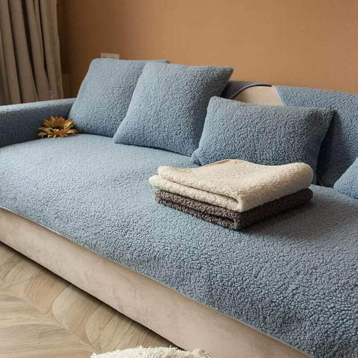 Ultrasoft Teddy Fleece Warm Non-Slip Couch Cover 90x160 cm | Stornfield