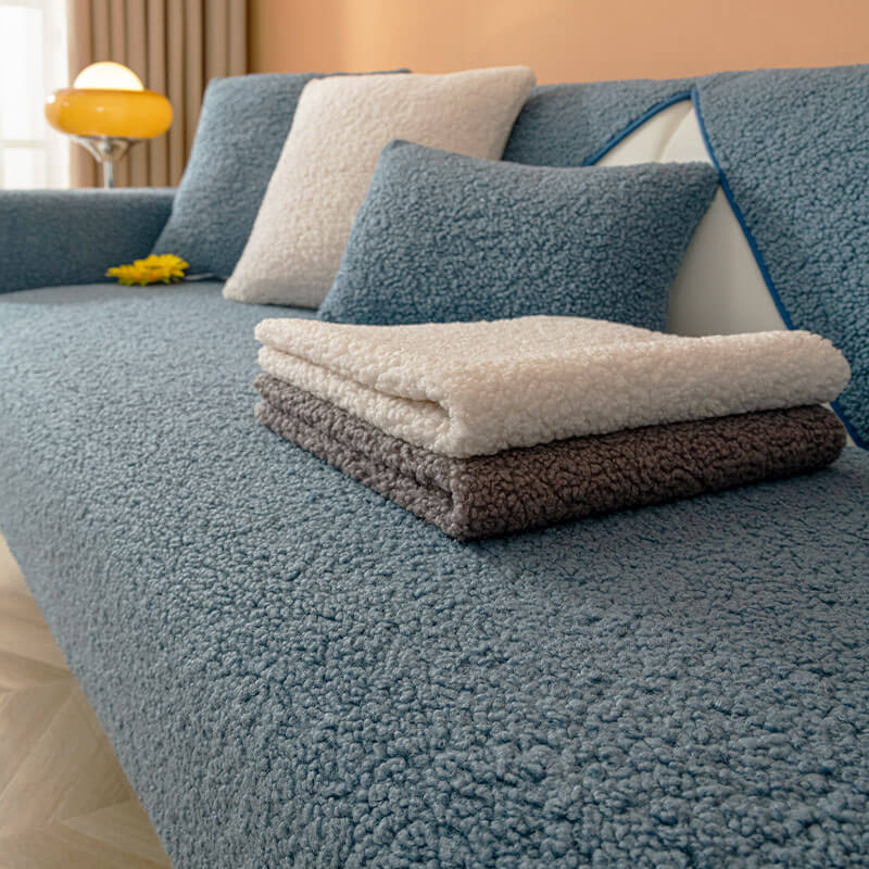 Ultrasoft Teddy Fleece Warm Non-Slip Couch Cover 90x160 cm | Stornfield