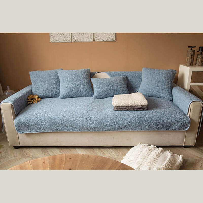 Ultrasoft Teddy Fleece Warm Non-Slip Couch Cover 90x160 cm | Stornfield
