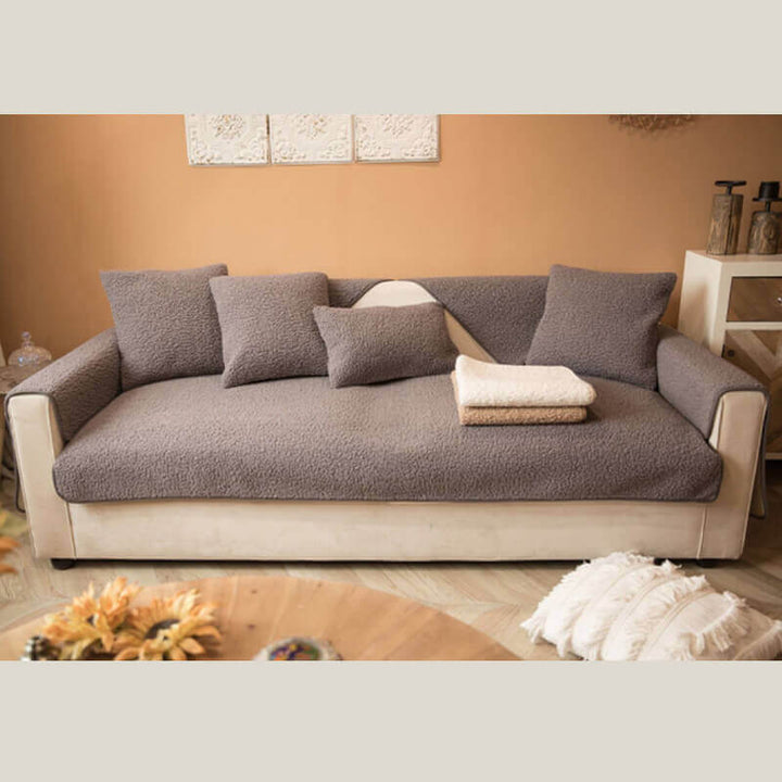 Ultrasoft Teddy Fleece Warm Non-Slip Couch Cover 90x160 cm | Stornfield