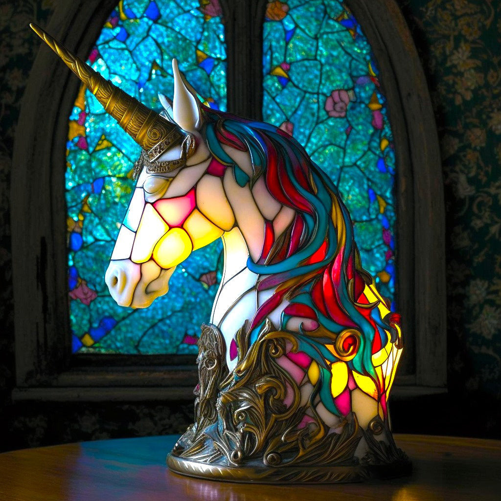 Stornfield | Animal Stained Glass Table Lamp Ornament