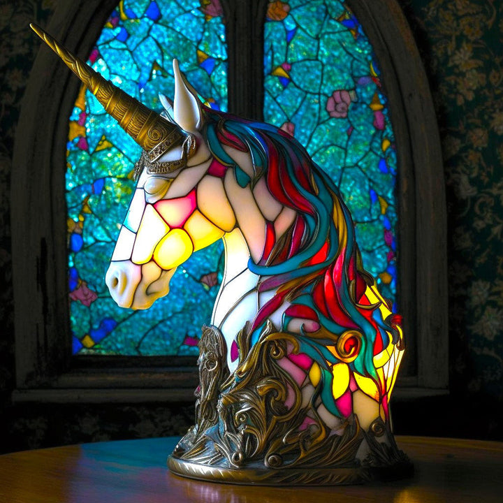 Stornfield | Animal Stained Glass Table Lamp Ornament