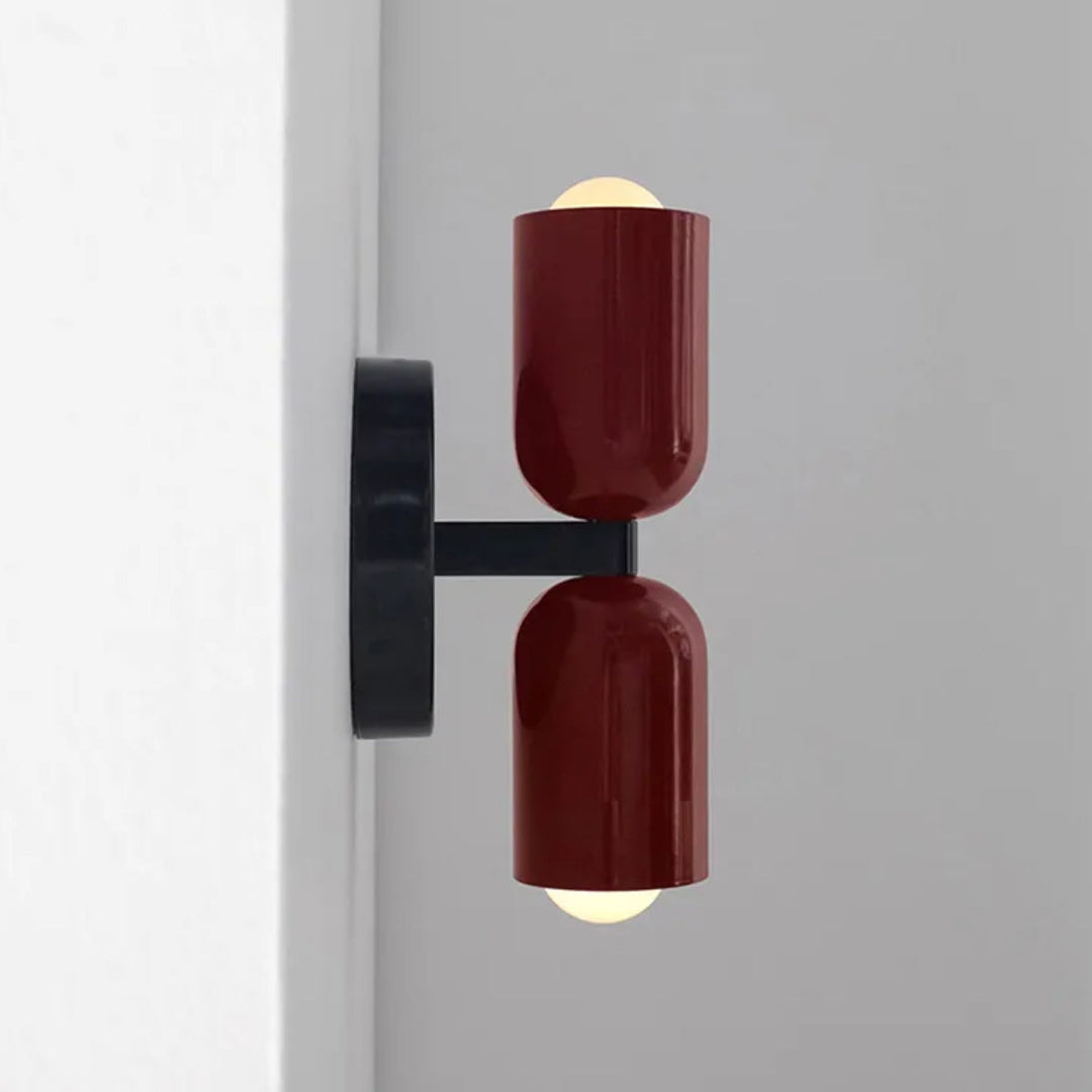 Stornfield | Double Head Wall Light Black Base