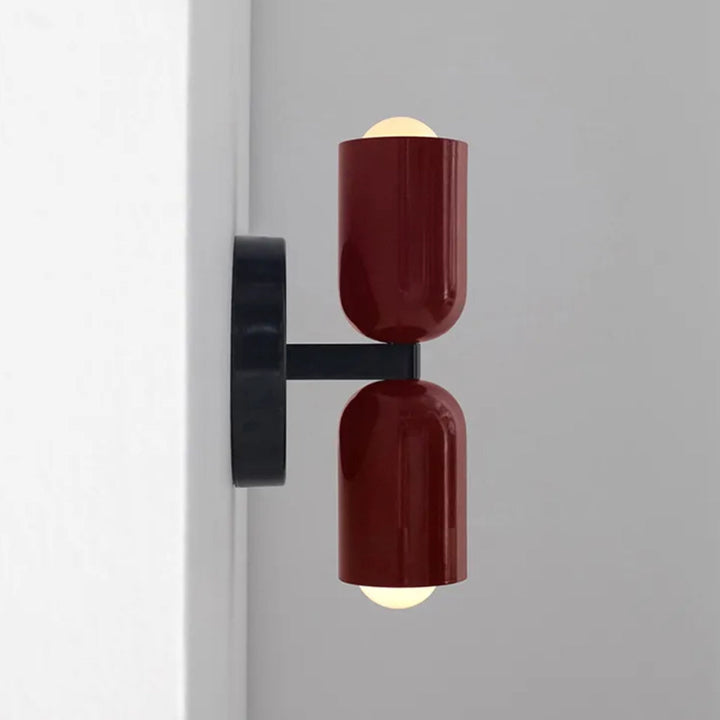 Stornfield | Double Head Wall Light Black Base