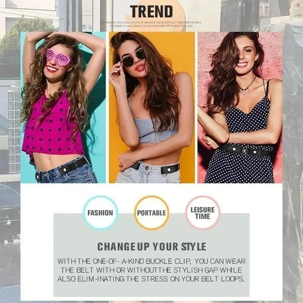 Stornfield | Invisible elastic waistband belts without buckle – The perfect belt for women's jeans!
