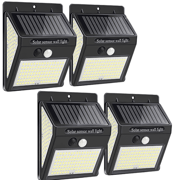 Motion Sensor Solar Powered 100 Led Lights | Stornfield
