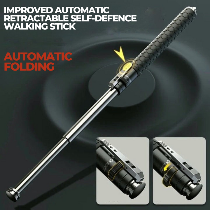 Automatic Self Defense Walking Stick for Hiking and Urban Safety