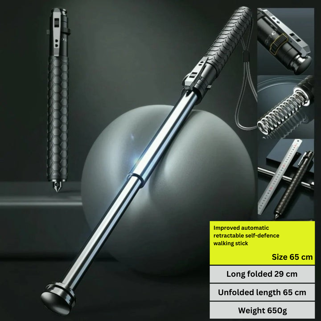 Stornfield | Automatic Hiking Walking Stick Safety Trekking Pole with LED Light