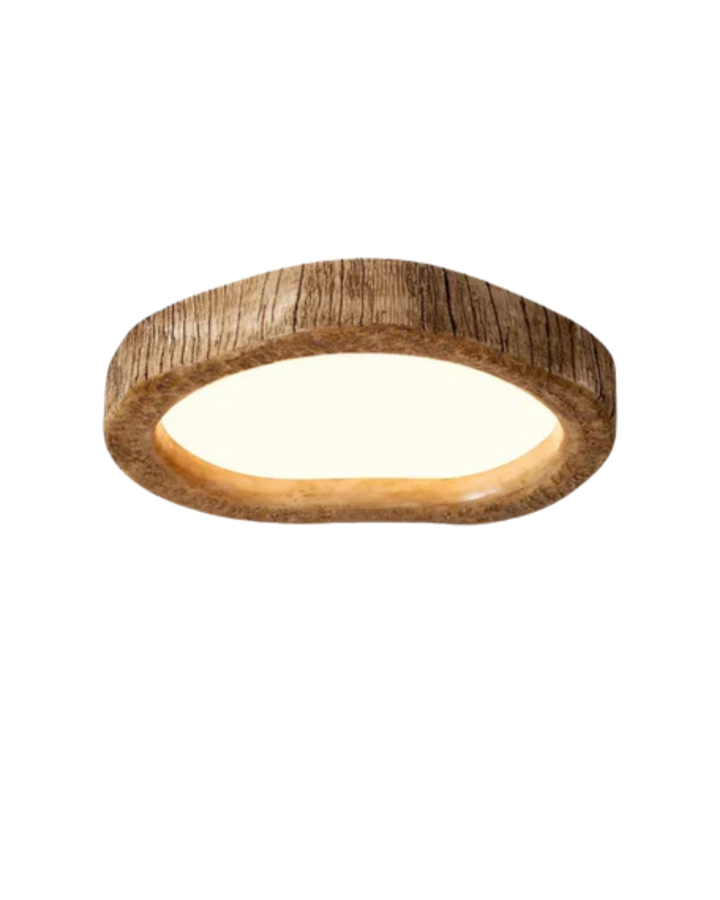 Stornfield | Minimalist Wooden Lamp in Japandi Style with Glow Effect